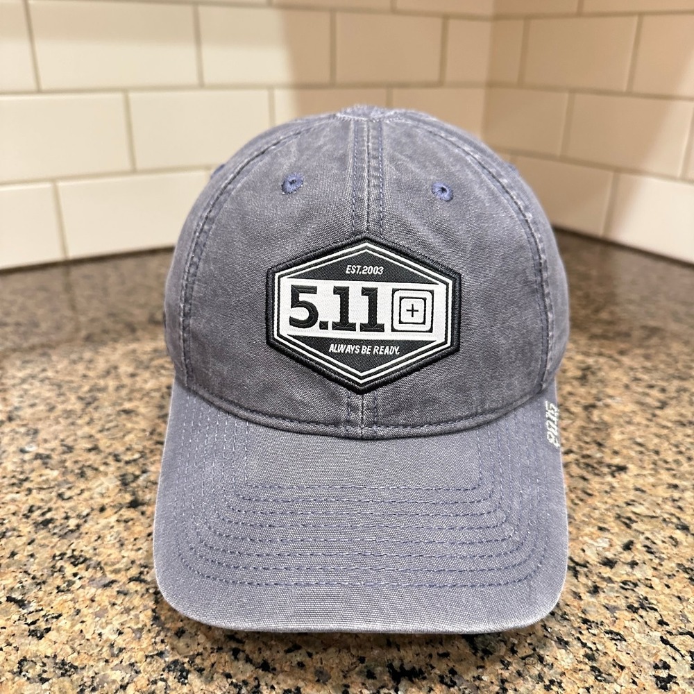 5.11 Tactical FBINA Session 262 Washed Gray Adjustable Baseball Cap Hat